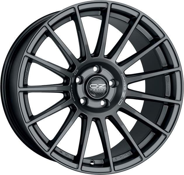 Диск литой OZ Superturismo LM 19x9.5J/5x112 D66.6 ET21 MATT GRAPHITE SILVER LETTERING