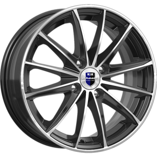 Диск литой КиК Пойнт Бланк-оригинал (KC884) 15x6.0J/4x100 D60.1 ET50 Алмаз черный SK