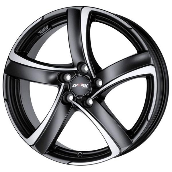 Диск литой Alutec Shark 17x7.5J/5x100 D63.3 ET35 Racing black front polished