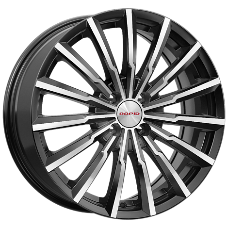 Диск литой КиК Акцент 17x7.0J/4x100 D60.1 ET41 алмаз черный