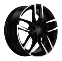 Диск литой Khomen Wheels 1708 17x6.5J/5x108 D65.1 ET43 Black-FP
