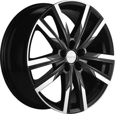 Диск литой Khomen Wheels KHW1905 (Geely Monjaro/Tugella) 19x7.5J/5x108 D63.4 ET46 Black-FP