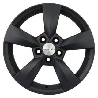 Диск литой Khomen Wheels KHW1504 (Polo) 15x6.0J/5x100 D57.1 ET40 black matt