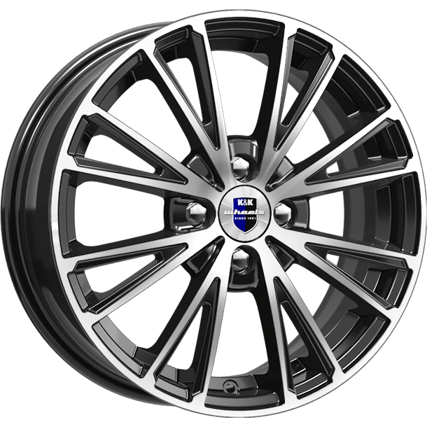 Диск литой КиК Меандр (КС879) 16x6.0J/4x100 D60.1 ET50 алмаз черный