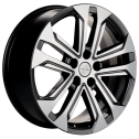 Диск литой Khomen Wheels KHW1803 (CS75) 18x7.0J/5x114.3 D60.1 ET45 Black-FP