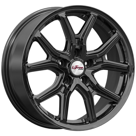 Диск литой iFree Страйк 17x6.5J/5x114.3 D67.1 ET38 BK