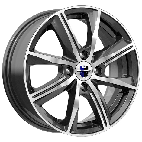 Диск литой КиК Арнар 15x6.0J/4x98 D58.5 ET35 дарк платинум