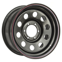 Диск штамп. Off-Road Wheels Nissan Navara D40 3.0TD 17x8.0J/6x114.3 D66 ET0 Черный