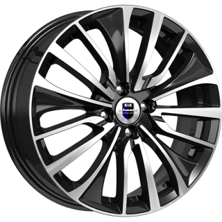Диск литой КиК Flanker (КС751) 17x6.5J/4x100 D60.1 ET43 алмаз черный