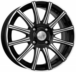 Диск литой КиК Сиеста 15x6.0J/4x100 D67.1 ET45 алмаз чёрный