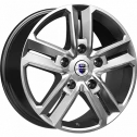 Диск литой КиК Backfire (КС763) 18x8.0J/5x114.3 D60.1 ET50 ДАРК ПЛАТИНУМ