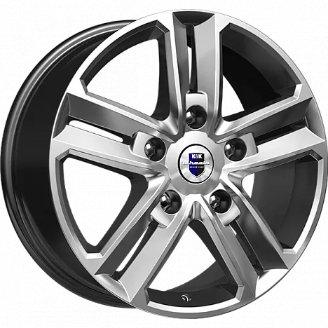 Диск литой КиК Backfire (КС763) 18x8.0J/5x114.3 D60.1 ET50 ДАРК ПЛАТИНУМ