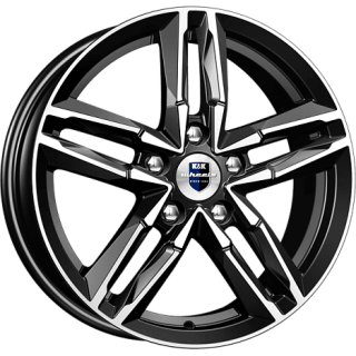 Диск литой КиК Sayan 16x6.0J/5x112 D66.6 ET46 алмаз чёрный