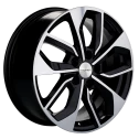 Диск литой Khomen Wheels KHW1703 (Jac/Москвич 3) 17x7.0J/5x108 D54.1 ET40 Black-FP