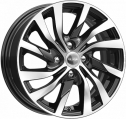 Диск литой КиК Kia Rio (KCr882) 15x6.0J/4x100 D54.1 ET46 алмаз черный