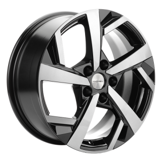 Диск литой Khomen Wheels 1712 17x7.0J/5x114.3 D67.1 ET50 Black-FP