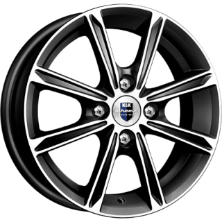 Диск литой КиК Флэш 14x5.0J/4x98 D58.6 ET35 алмаз чёрный