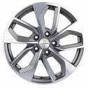 Диск литой Khomen Wheels KHW1703 (Tiguan) 17x7.0J/5x112 D57.1 ET43 Gray-FP