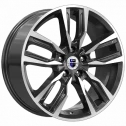 Диск литой КиК Борэй 18x8.0J/5x112 D66.6 ET25 алмаз чёрный