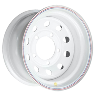 Диск штамп. ZEPP Land Rover 16x8.0J/5x165.1 D125 ET-24 белый