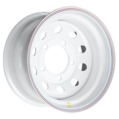 Диск штамп. ZEPP Land Rover 16x8.0J/5x165.1 D125 ET-24 белый