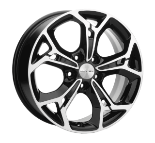 Диск литой Khomen Wheels 1702 17x7.0J/5x114.3 D67.1 ET50 Black-FP