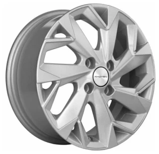 Диск литой Khomen Wheels KHW1402 (Corolla/X-RAY/Logan) 14x5.5J/4x100 D60.1 ET43 F-Silver-FP