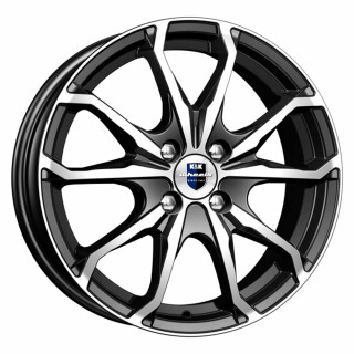Диск литой КиК Brent (КС733) 16x6.0J/4x98 D58.5 ET35 алмаз черный