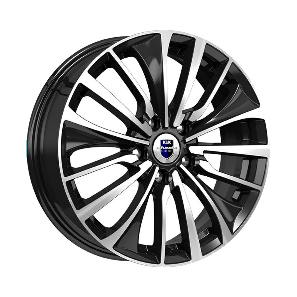 Диск литой КиК Flanker (КС751) 17x6.5J/4x100 D60.1 ET43 алмаз черный