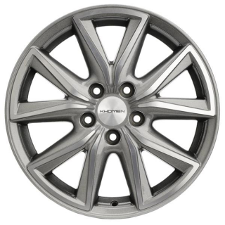 Диск литой Khomen Wheels KHW1706 17x7.0J/5x114.3 D60.1 ET39 G-Silver-FP