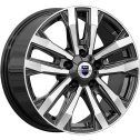 Диск литой КиК Мичиган 18x8.0J/5x130 D71.6 ET56 алмаз чёрный