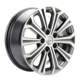 Диск литой Khomen Wheels KHW1610 (Astra) 16x6.5J/5x115 D70.2 ET41 Gray-FP