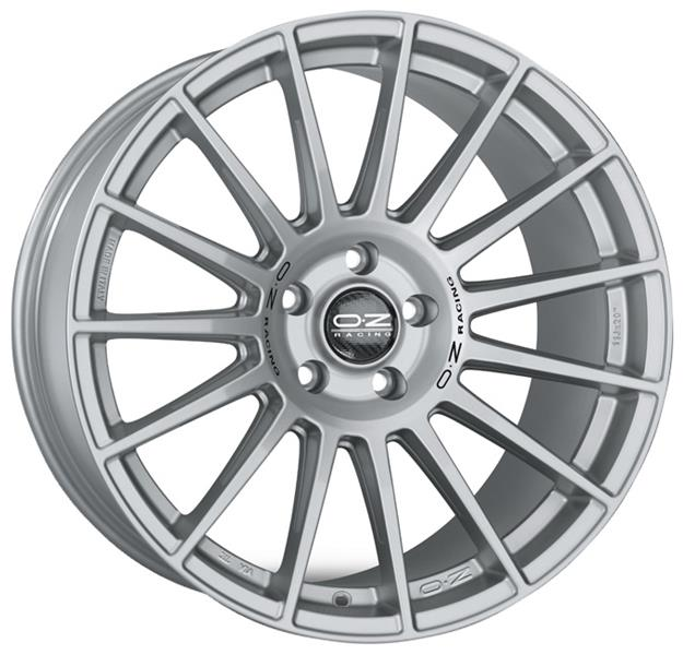 Диск литой OZ Superturismo LM 18x8.0J/5x112 D75.1 ET35 MATT RACE SILVER BLACK LETTERING