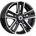 Диск литой КиК Арена (КС864) 16x6.5J/5x139.7 D98.1 ET40 Алмаз черный SK