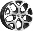 Диск литой КиК КС869 16x6.5J/5x112 D57.1 ET46 Алмаз-черный