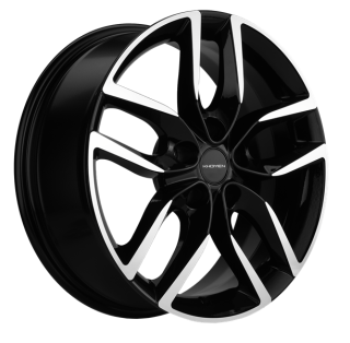 Диск литой Khomen Wheels 1708 17x6.5J/5x114.3 D64.1 ET40 Black-FP