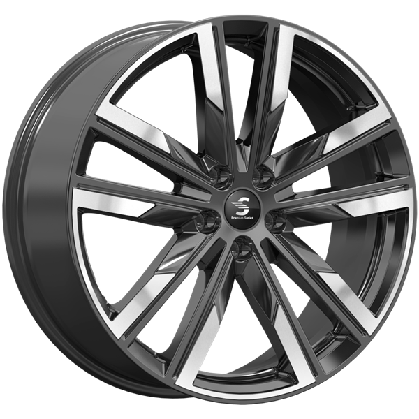 Диск литой Premium Series KP014 Teramont 20x8.0J/5x108 D65.1 ET36 Diamond Black Gris