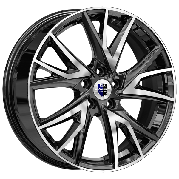 Диск литой КиК Кайлас 18x6.5J/5x108 D60.1 ET33 алмаз чёрный