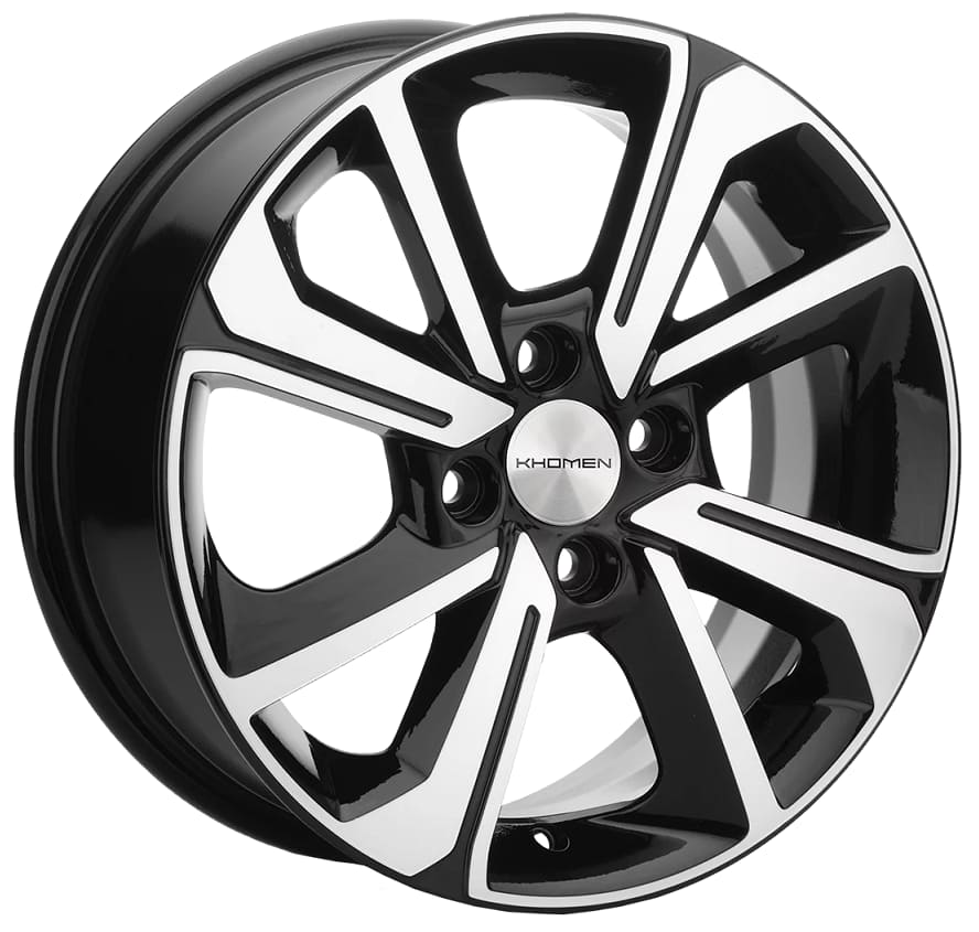 Диск литой Khomen Wheels KHW1501 (Vesta/Almera) 15x6.0J/4x100 D60.1 ET50 Black-FP