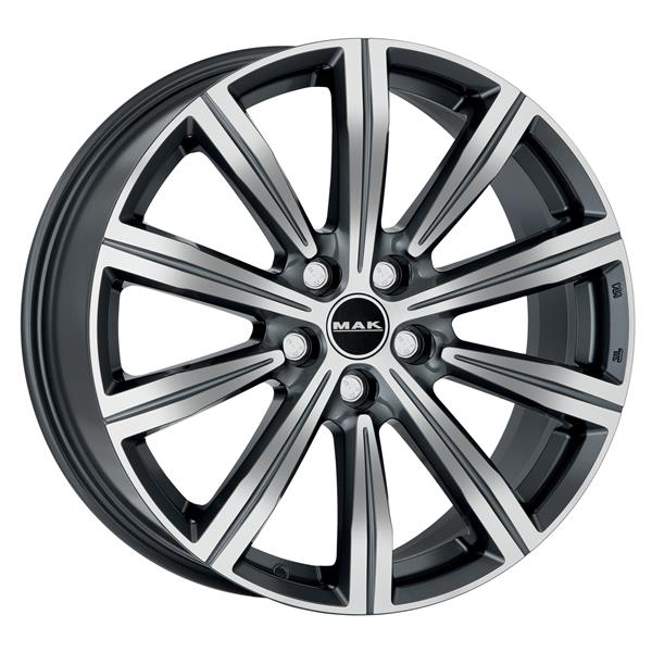 Диск литой MAK Birmingham 19x8.0J/5x108 D63.3 ET45 Gunmetal Mirror Face5 для ZEEKR