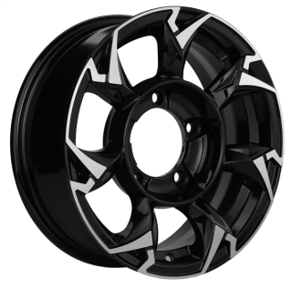 Диск литой Khomen Wheels KHW1505 15x5.5J/5x139.7 D98 ET5 Black-FP