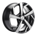 Диск литой Khomen Wheels 1712 17x7.0J/5x114.3 D66.1 ET45 Black-FP
