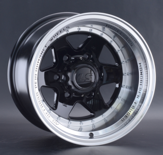 Диск литой LS Wheels 879 15x10.0J/6x139.7 D106.1 ET-44 BKL