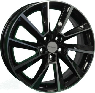 Диск литой Khomen Wheels KHW1604 (Yaris) 16x6.0J/5x100 D54.1 ET45 Black-FP