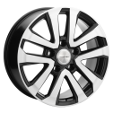 Диск литой Khomen Wheels 2003 20x8.5J/5x150 D110.1 ET58 Black-FP для LEXUS LX