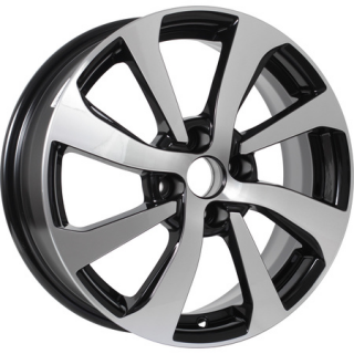 Диск литой KDW KD1640 16x6.0J/4x100 D60.1 ET37 Black_Front_Polished