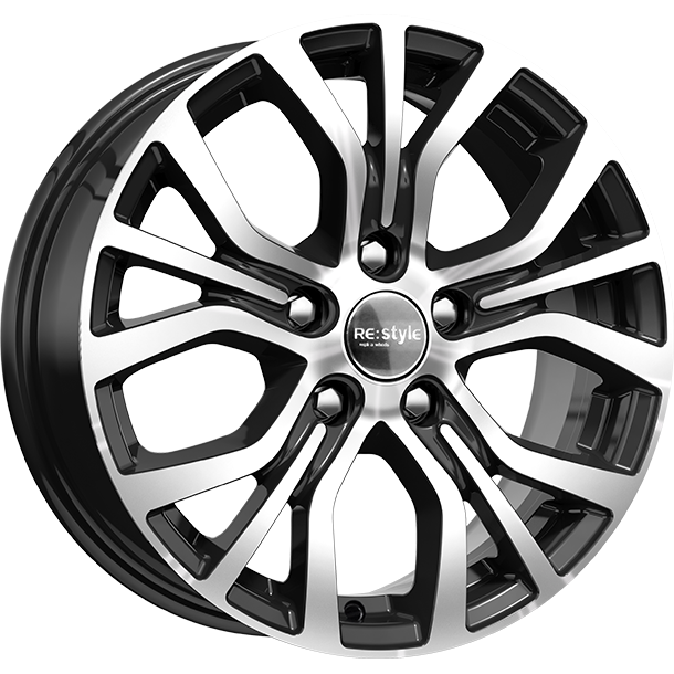 Диск литой КиК КС736 Qashgai 16x6.5J/5x114.3 D66.1 ET40 алмаз черный для NISSAN