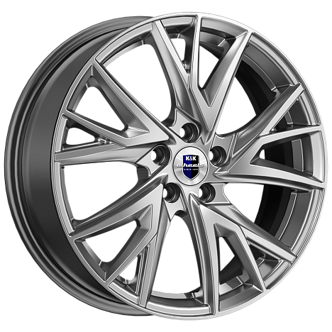 Диск литой КиК Кайлас 18x6.5J/5x114.3 D66.6 ET37 дарк платинум для SWM