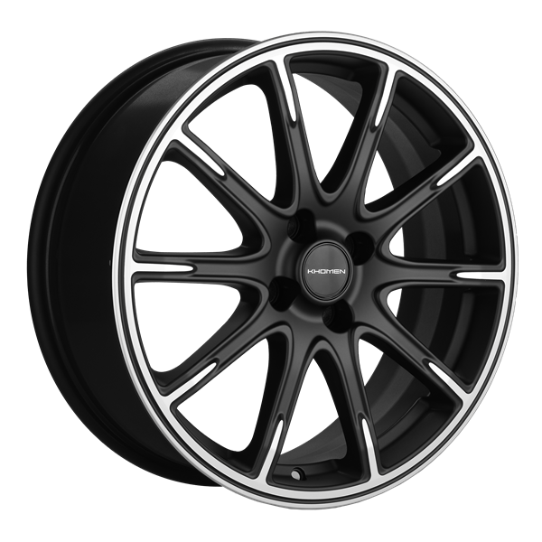 Диск литой Khomen Wheels KHW1707 17x6.0J/4x100 D54.1 ET44 Black matt-FP