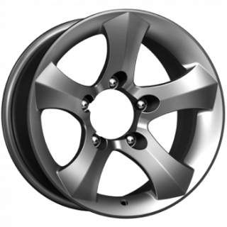 Диск литой КиК Айсберг (КС662) 16x8.0J/5x139.7 D110.1 ET-20 ДАРК ПЛАТИНУМ